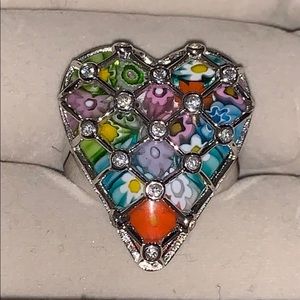 Alan K Murano Glass Ring